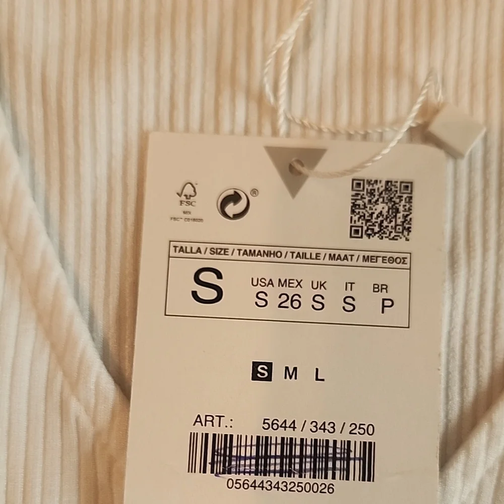 NWOT Zara White Sheer Puff Sleeve Wrap Crop Top